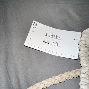 Women's beige leather and suede waist belt